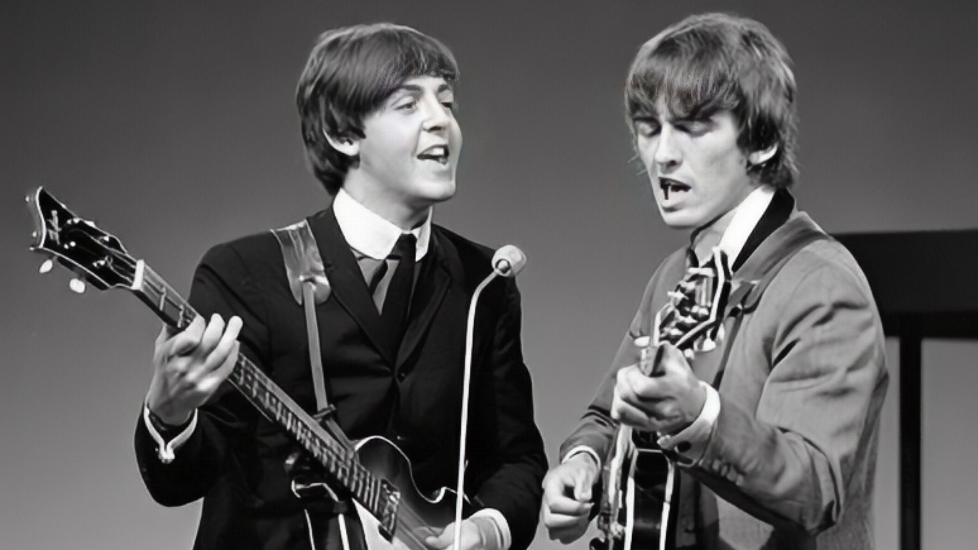 Paul McCartney and George Harrison