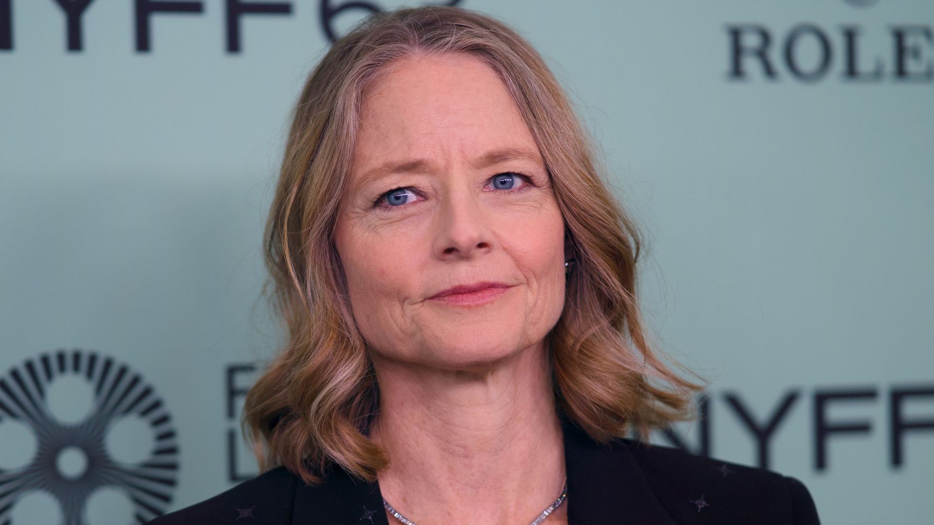 Jodie Foster, actor, at the 63rd annual New York Film Festival at Lincoln Center in 2025 for the film A Private Life