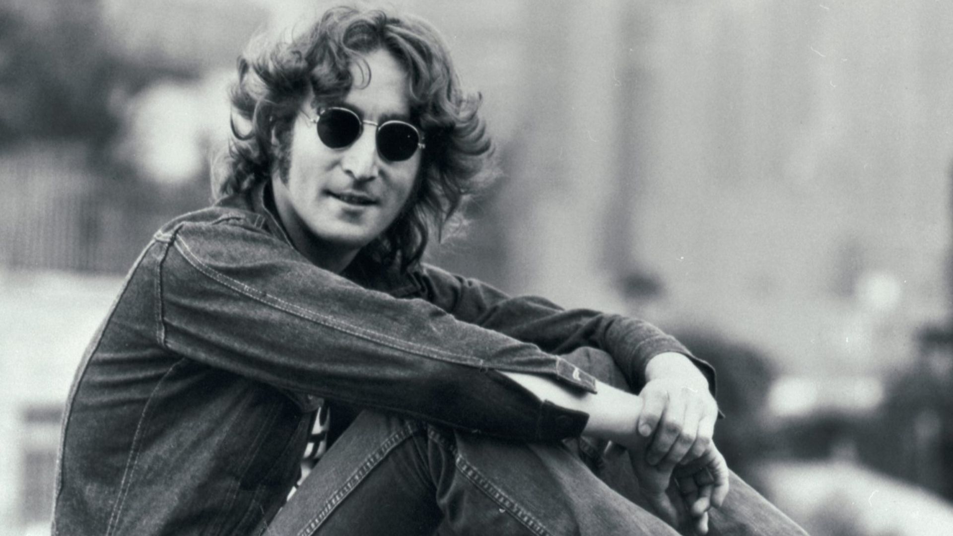 Press photo of John Lennon dated to 1974. It was a part of a press kit themed