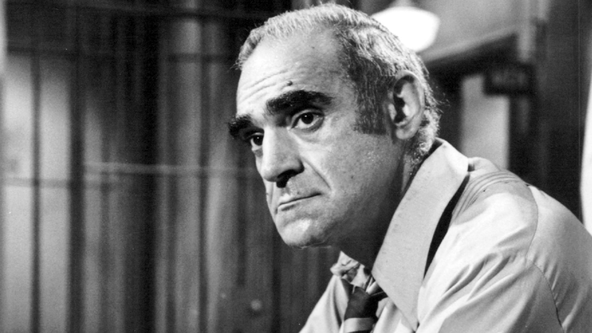 Photo of Abe Vigoda as Detective Phil Fish from the television program Barney Miller.