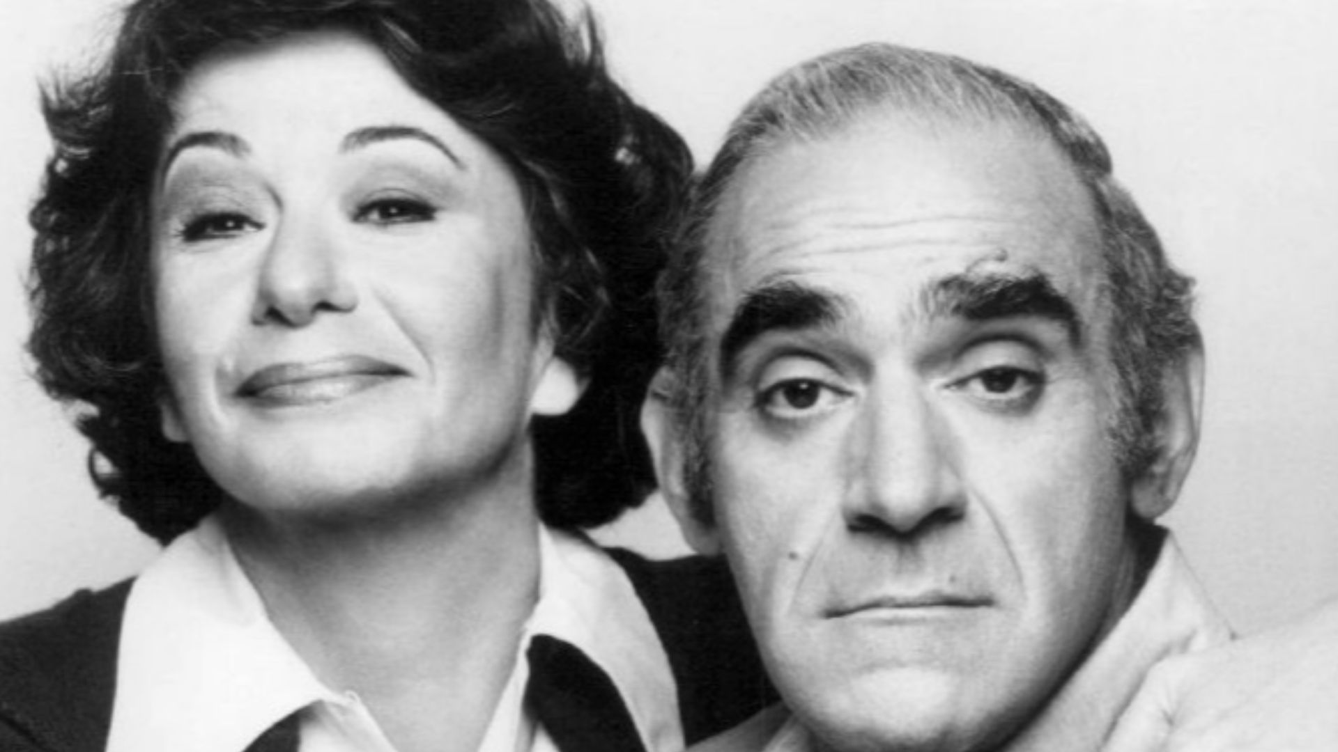 Photo of Florence Stanley and Abe Vigoda as Bernice and Phil Fish from Fish.  The show was a spin-off of Barney Miller.