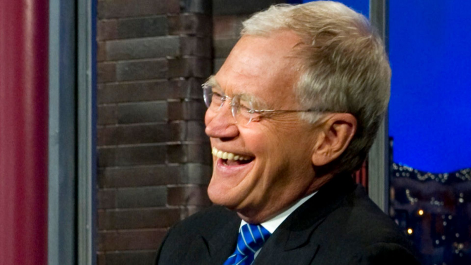 David Letterman during an interview on the Late Show in New York City.
