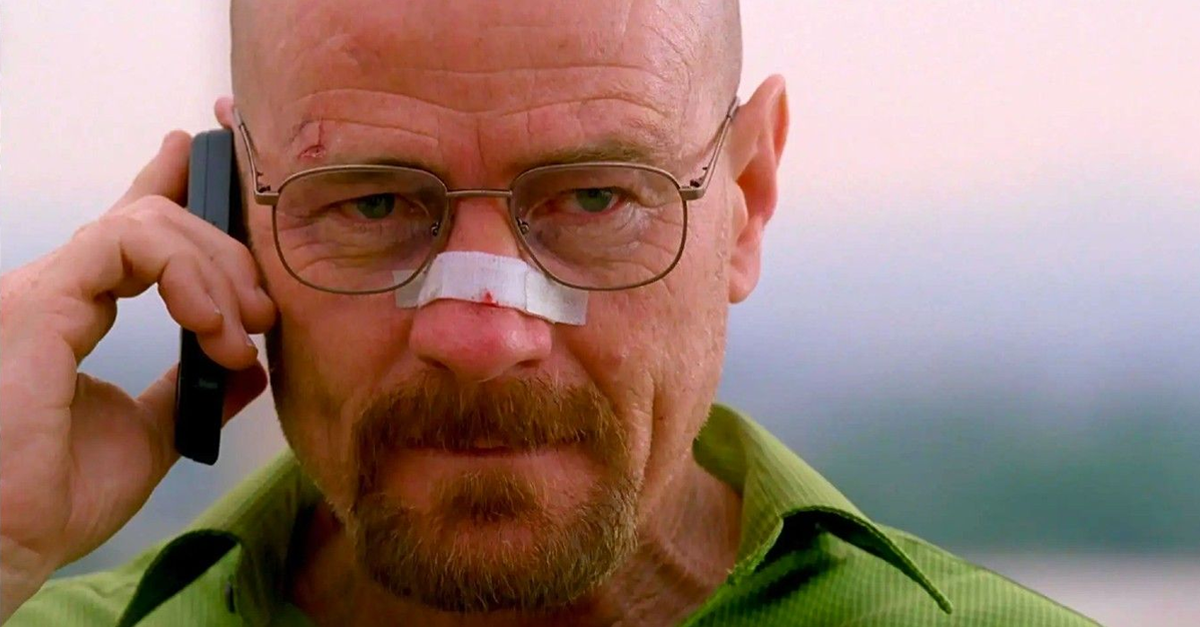 Screenshot of Bryan Cranston as Walter White in Breaking Bad 