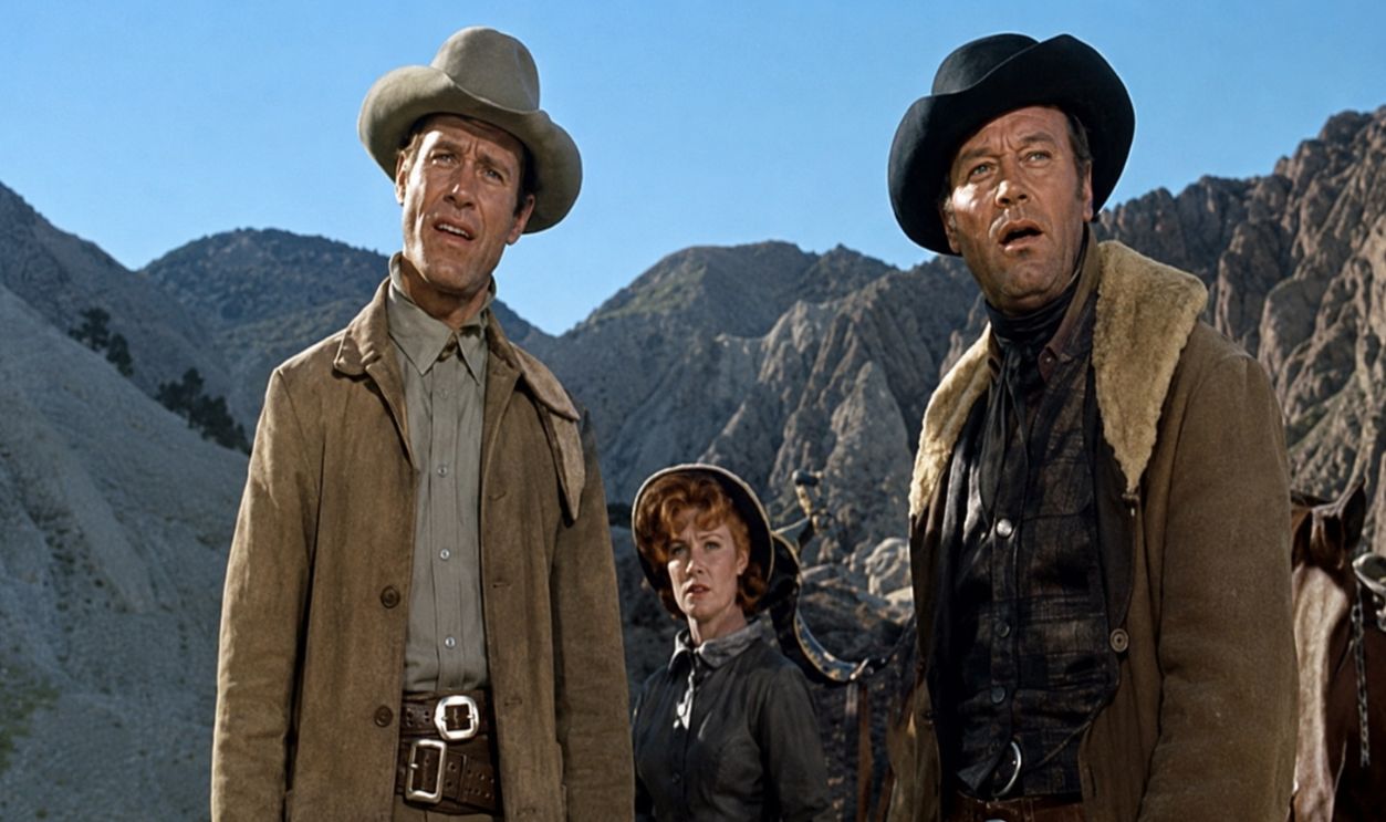 Screenshot from The Law and Jake Wade (1958) 