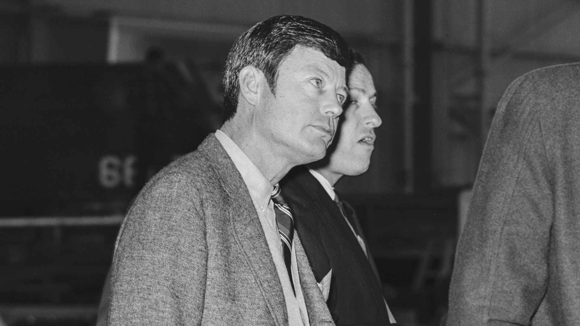 The 1960s Star Trek television series'™ cast members visit NASA Dryden Flight Research Center, now Armstrong, in 1967. Chief Medical Officer Leonard