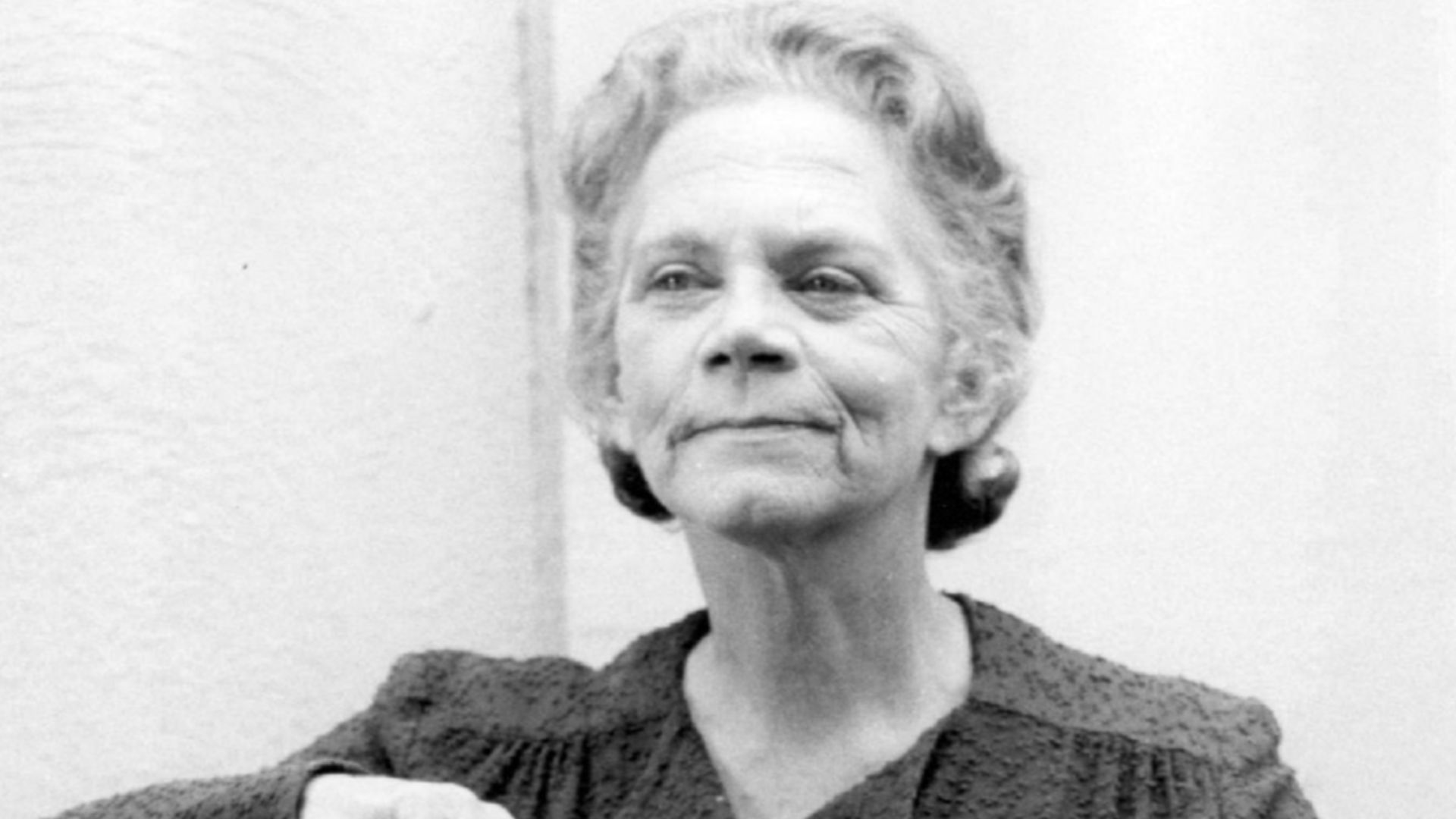 Photo of Edgar Bergen and Ellen Corby from the made for television movie, The Homecoming.  This movie was aired before the beginning of the television series, The Waltons.  Bergen played