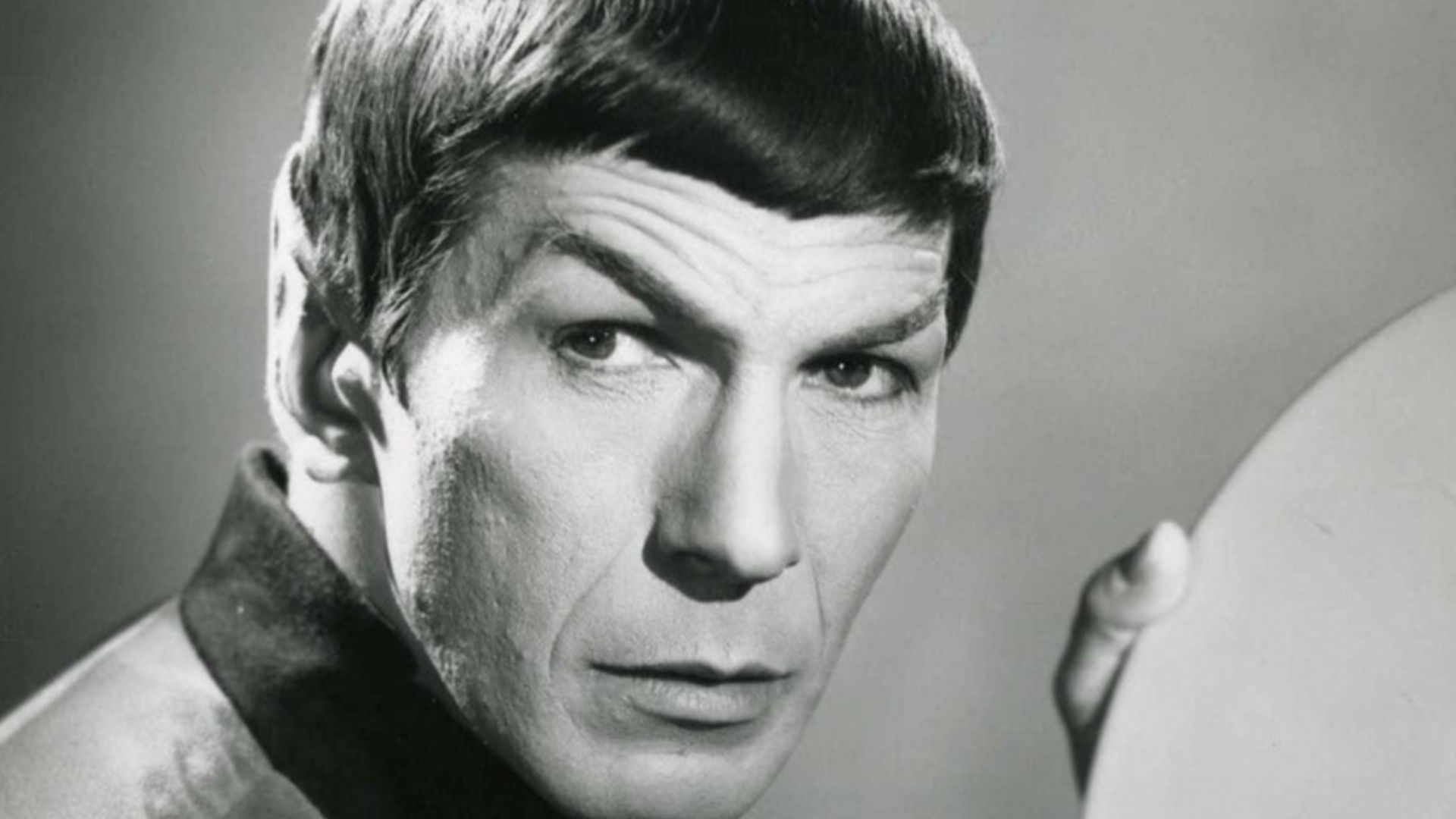 Promotional image of Leonard Nimoy as Spock from Star Trek: The Original Series.
The photo has no copyright markings on it as can be seen in the links below.
United States Copyright Office page 2