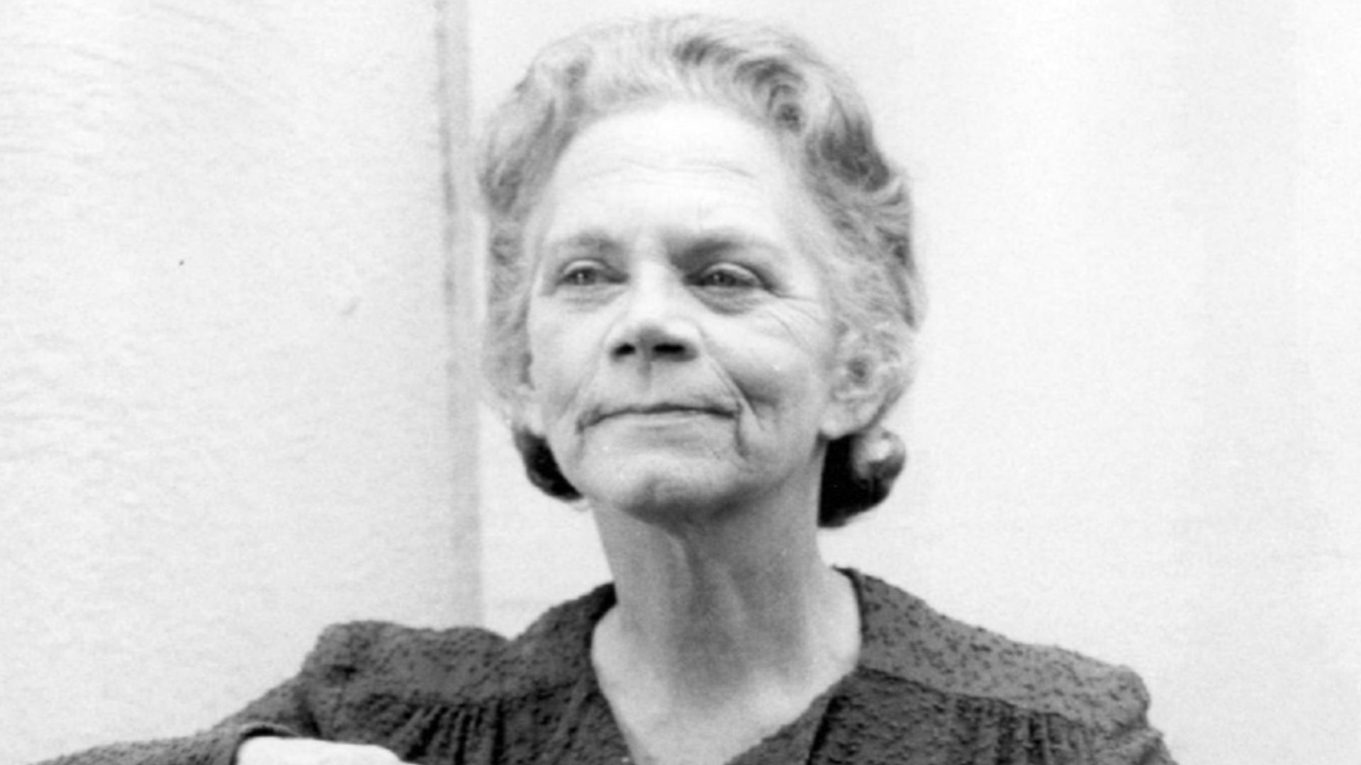 Photo of Edgar Bergen and Ellen Corby from the made for television movie, The Homecoming.  This movie was aired before the beginning of the television series, The Waltons.  Bergen played