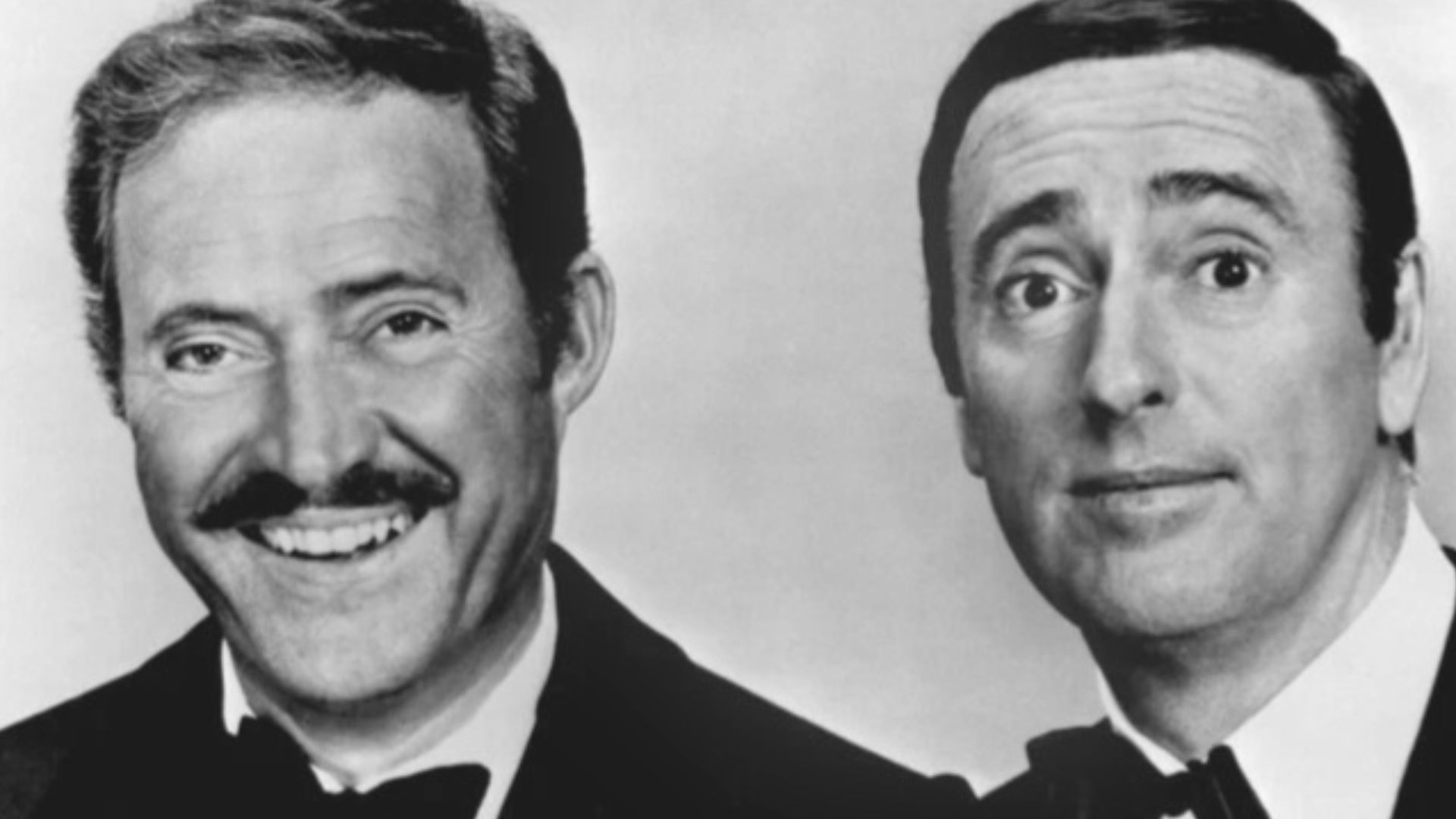 FIRST TIME HOSTS Dan Rowan (left) and Dick Martin, former stars of