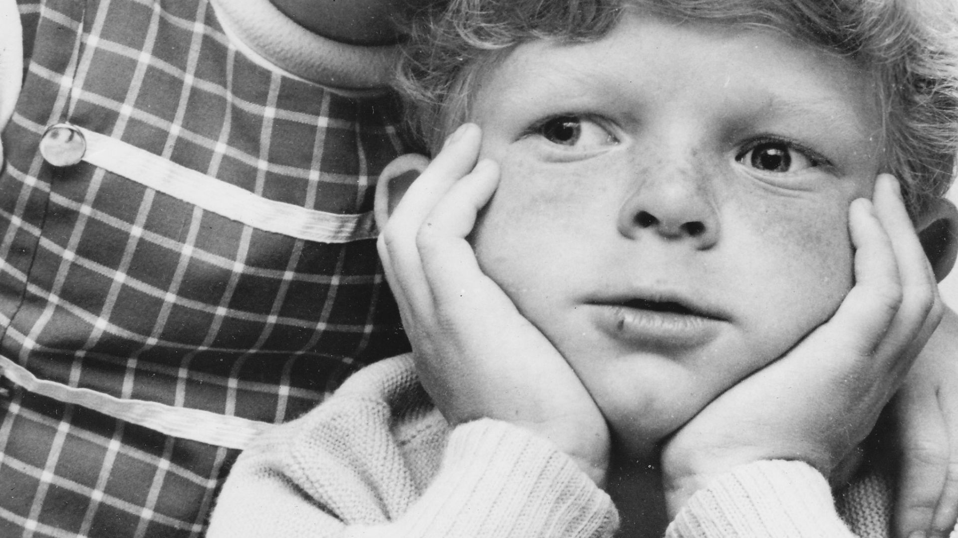 Publicity photo of American child actors, Anissa Jones and Johnny Whitaker promoting the CBS comedy series Family Affair, circa 1967.