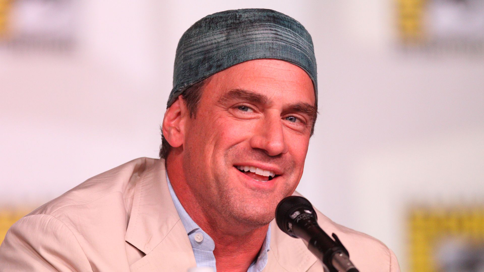 Chris Meloni speaking at the 2012 San Diego Comic-Con International in San Diego, California.

Please attribute to Gage Skidmore if used elsewhere.