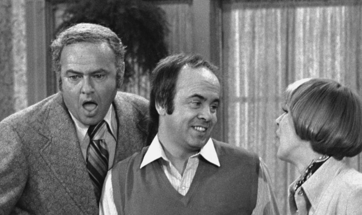 LOS ANGELES - DECEMBER 22: THE CAROL BURNETT SHOW. Featuring (from left): Harvey Korman, Tim Conway, and Carol Burnett. Neg dated December 22, 1972. 