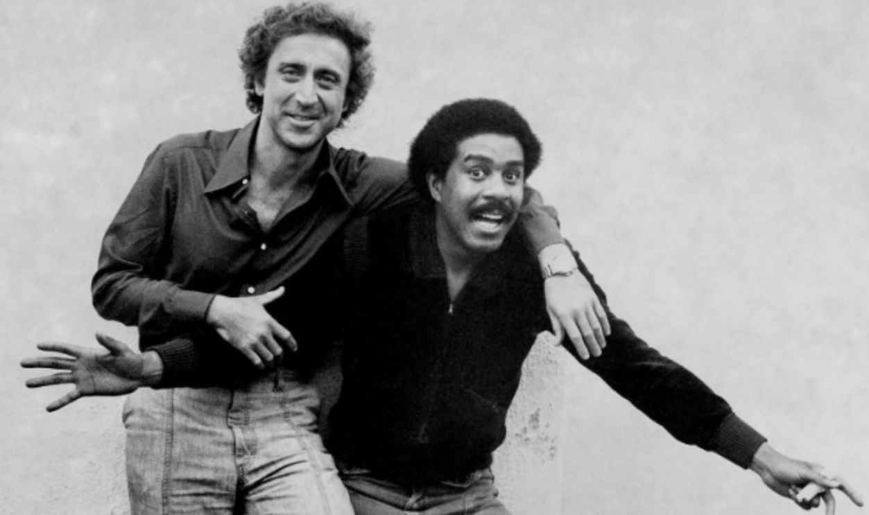 Gene Wilder and Richard Pryor on the set of