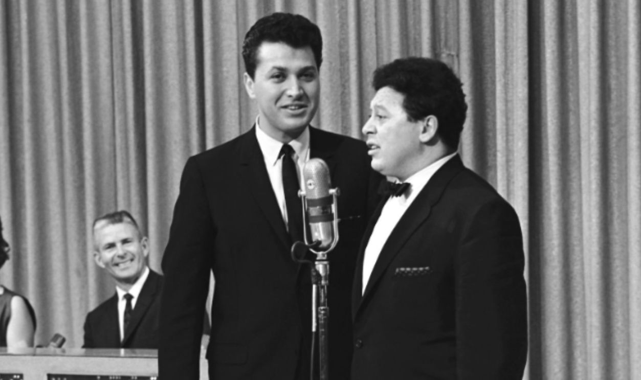THE PRICE IS RIGHT -- 1962 -- Pictured: (l-r) Contestant McDowell, Contestant Williams, Comedian Steve Rossi, Comedian Marty Allen -- Photo by: NBCU Photo Bank