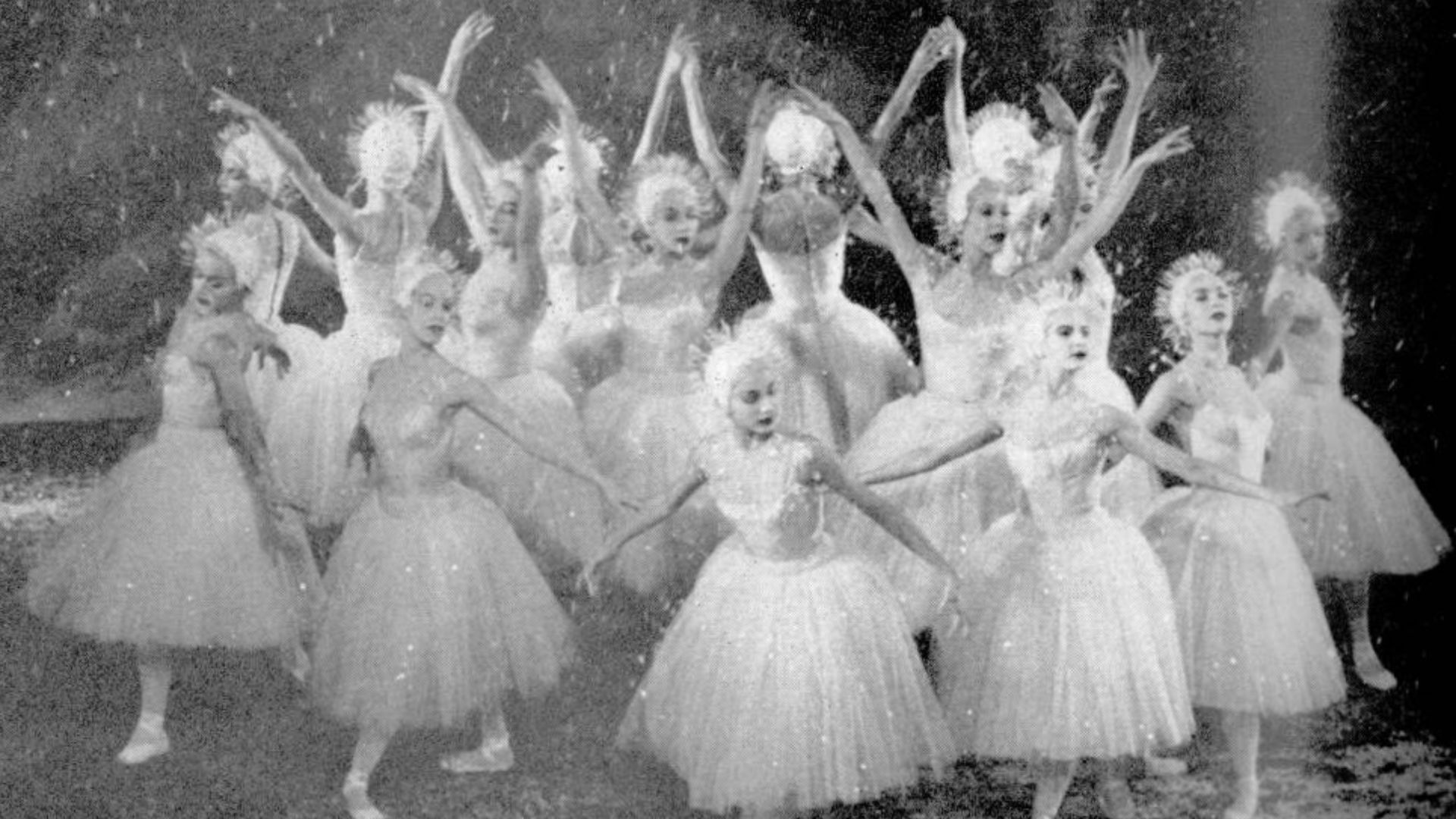 Snowflake Waltz in the White Forest (The Nutcracker Act I, Scene III) performed by The New York City Ballet in 1954.
