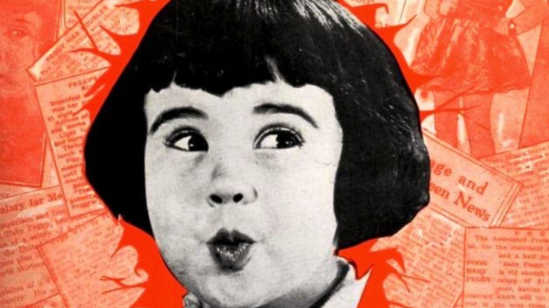Advertisement for the American comedy film The Darling of New York (1923) with Diana Serra Cary aka Baby Peggy, from the cover of the November 18, 1923 Film Daily.