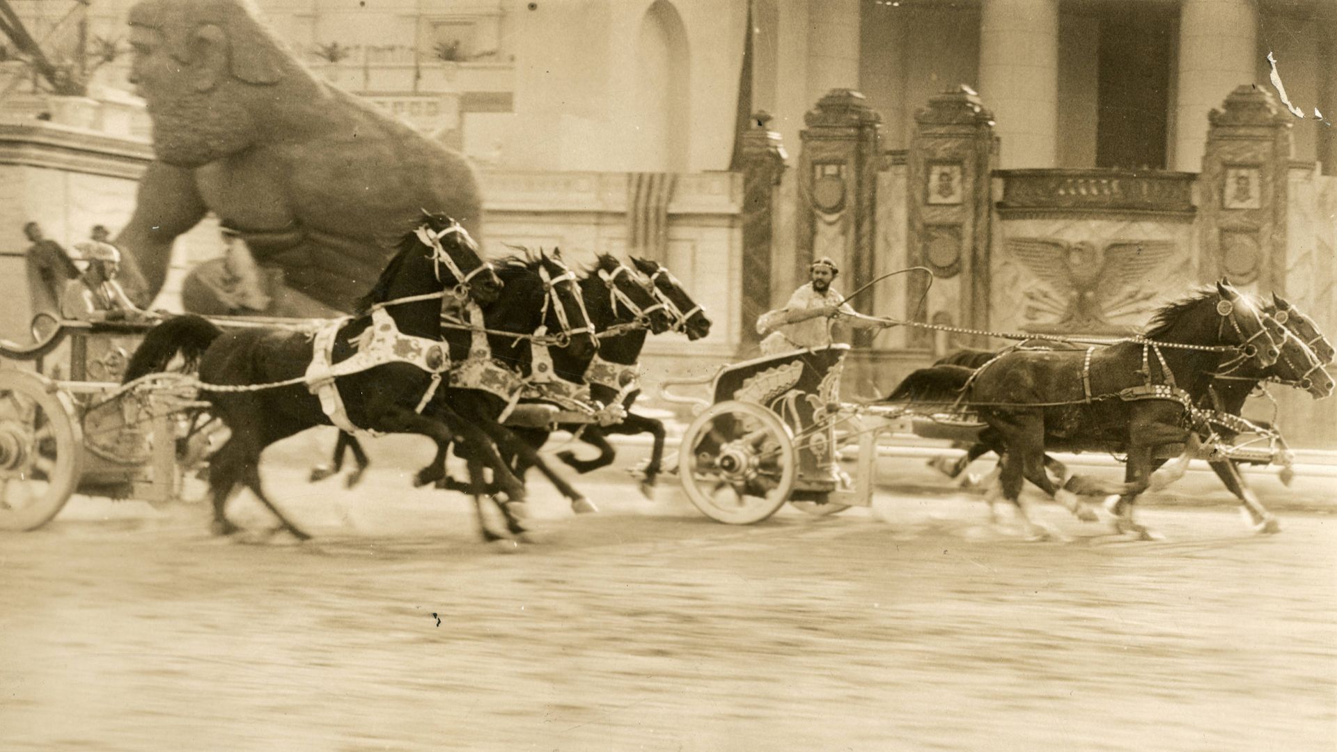Still from the American epic drama film Ben-Hur: A Tale of the Christ (1925). From the back: