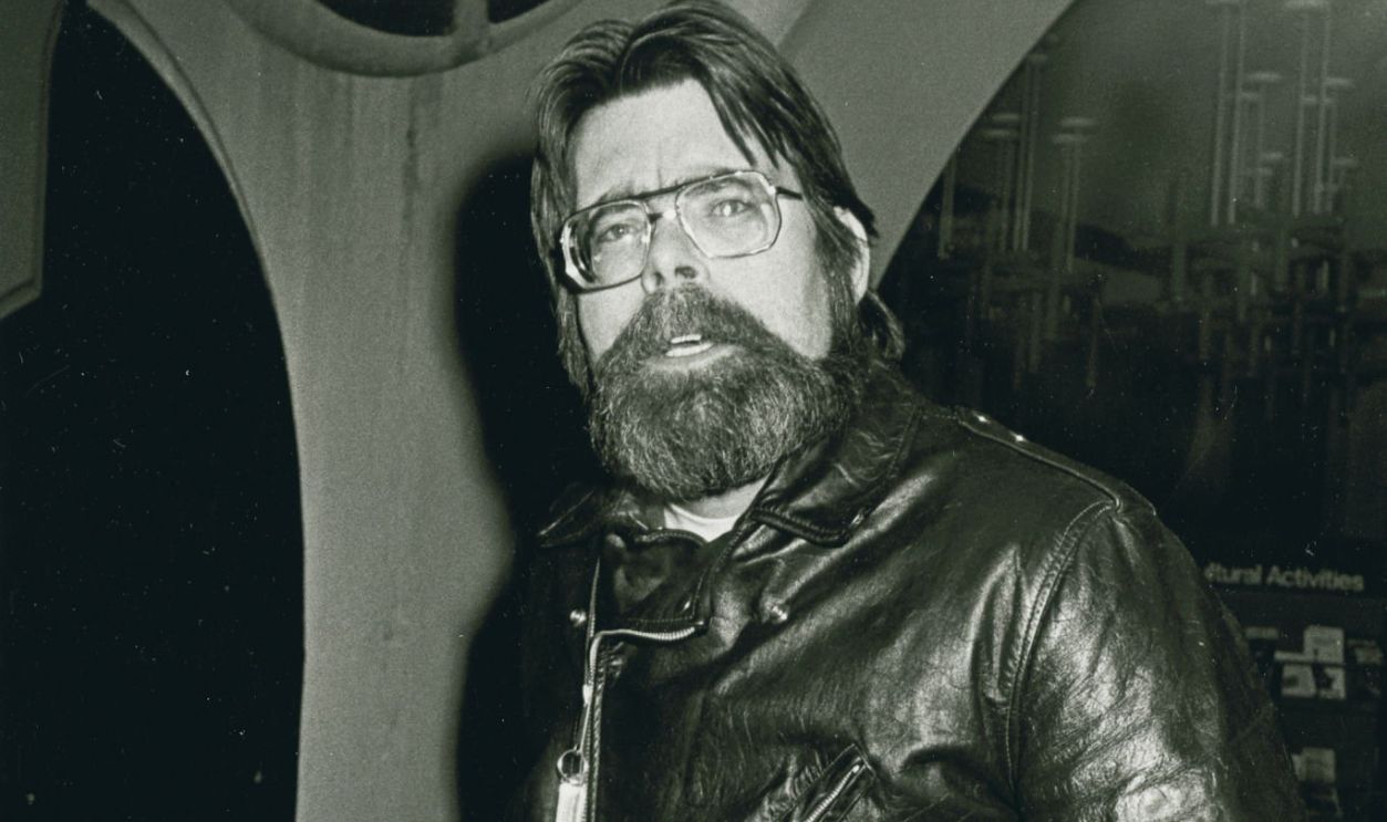 Author Stephen King attends the screening of 'Runaway Train' on January 7, 1986 at the Mark Goodson Theater in New York City.