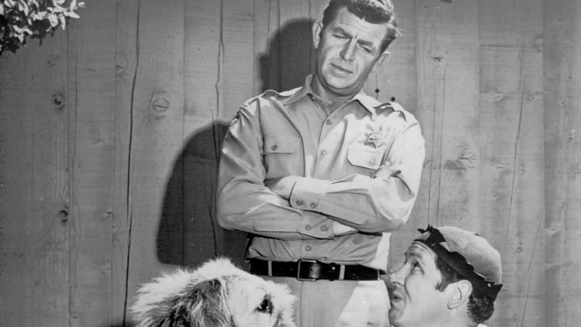 Photo of Andy Griffith and George Lindsey from The Andy Griffith Show.  This is the