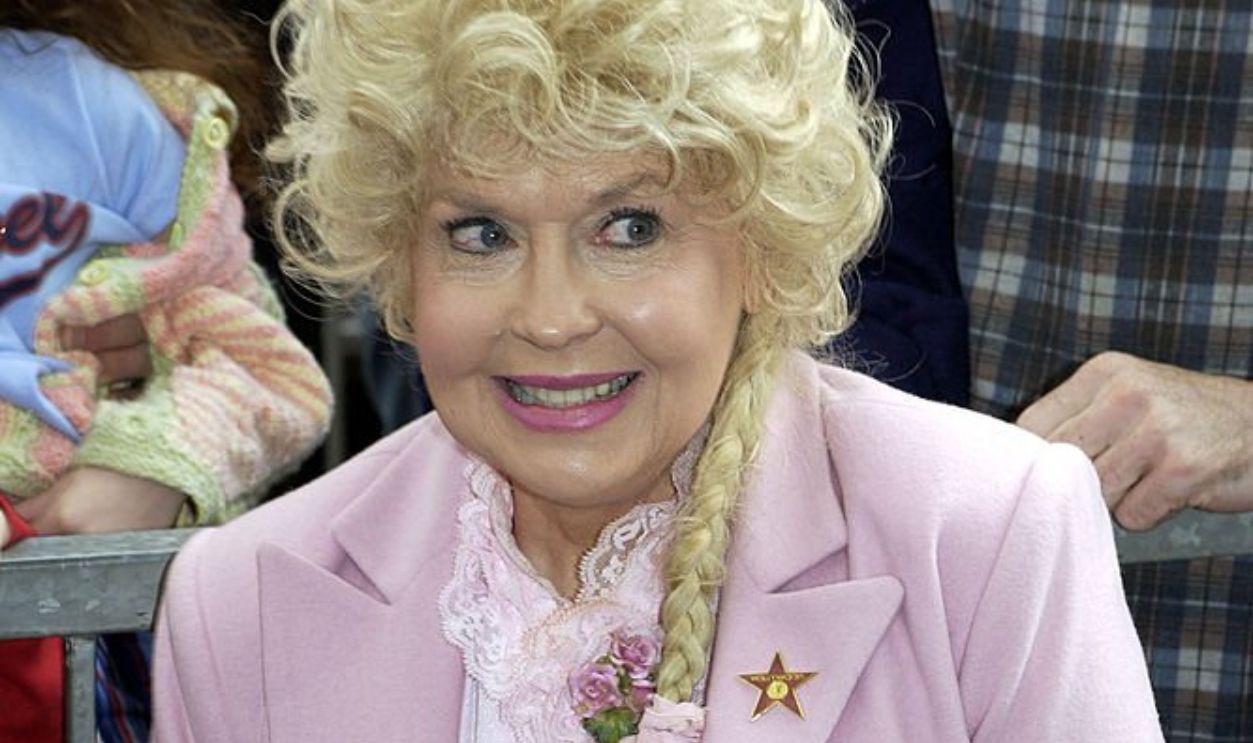 Donna Douglas during Earl Scruggs Honored with a Star on the Hollywood Walk of Fame for His Achievements in Music at Hollywood Boulevard in Hollywood, California, United States.