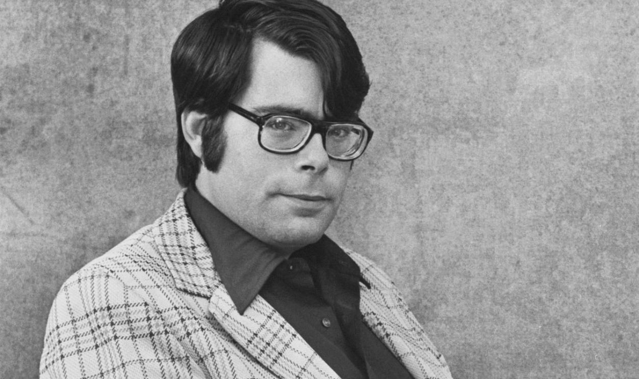 Portait of American horror writer Stephen King, mid 1970s.