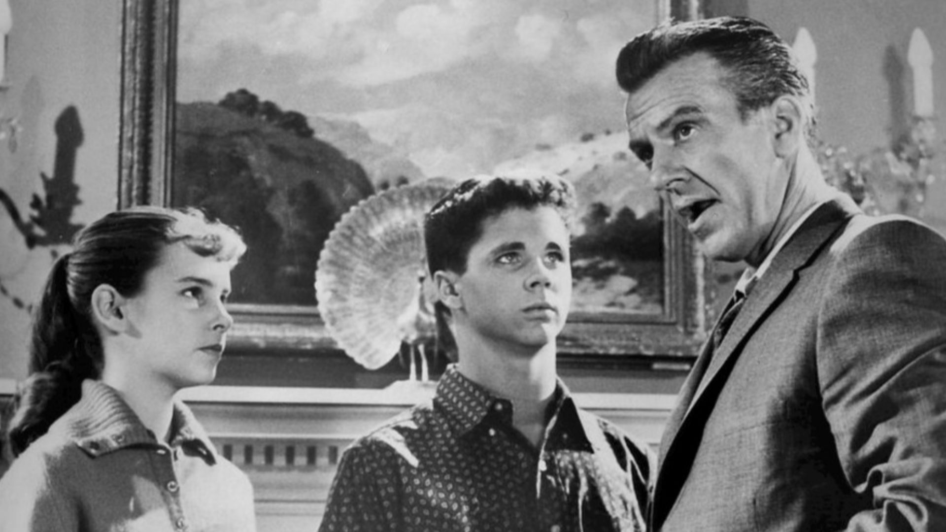 Photo of Carol Sydes aka Cindy Carol, Tony Dow and Hugh Beaumont from Leave It to Beaver.
