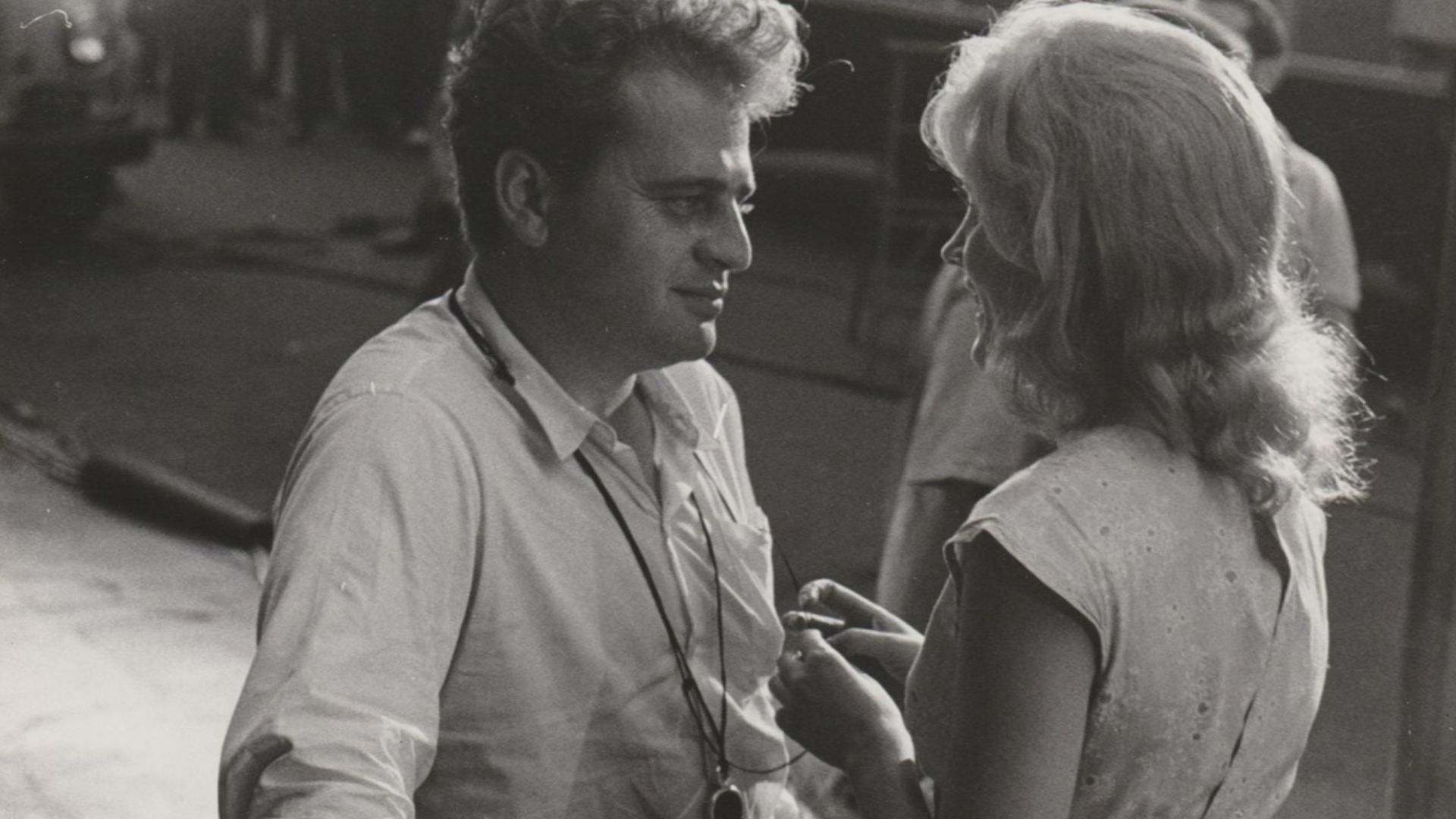 Jack Garfein and Carroll Baker on set of