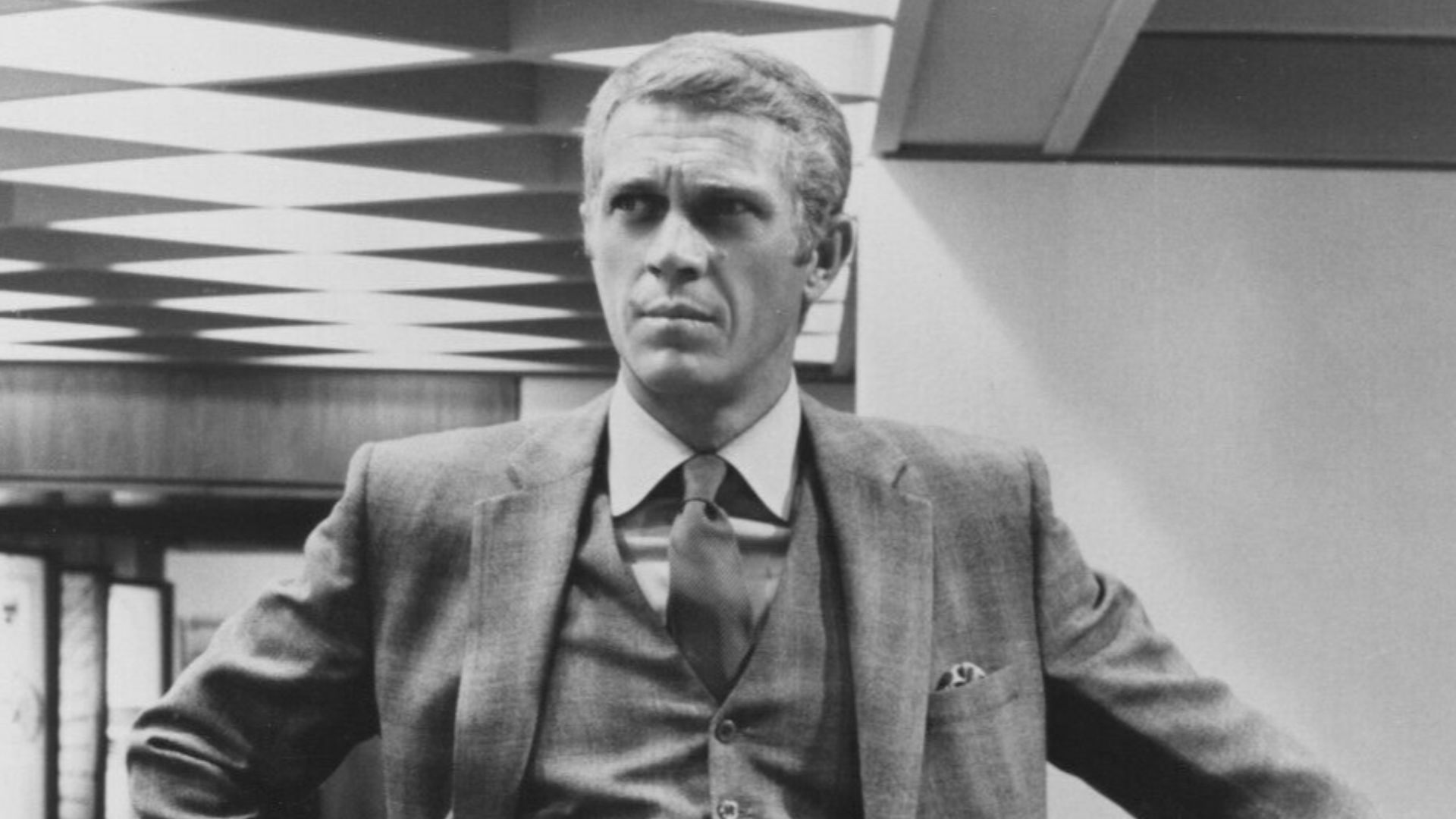 Steve McQueen in The Thomas Crown Affair, 1968.