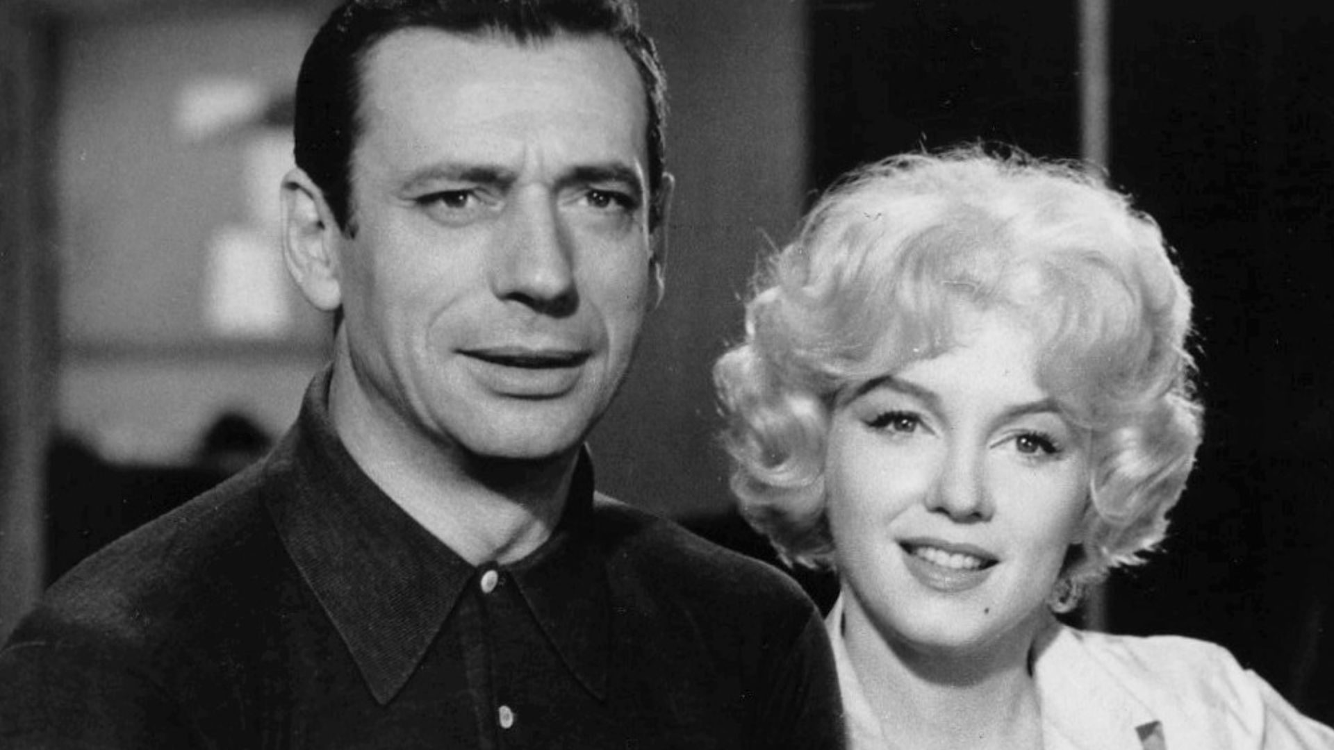 Photo of Yves Montand and Marilyn Monroe from the 1960 film Let's Make Love.