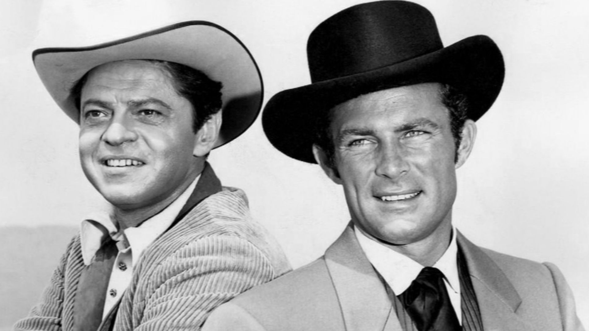 Photo of Ross Martin as Artemus Gordon and Robert Conrad as James West from the television program The Wild, Wild West.