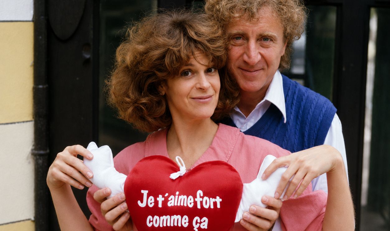11/09/1984. CLOSE-UP GENE WILDER ET GILDA RADNER AU FESTIVAL DE DEAUVILLE.