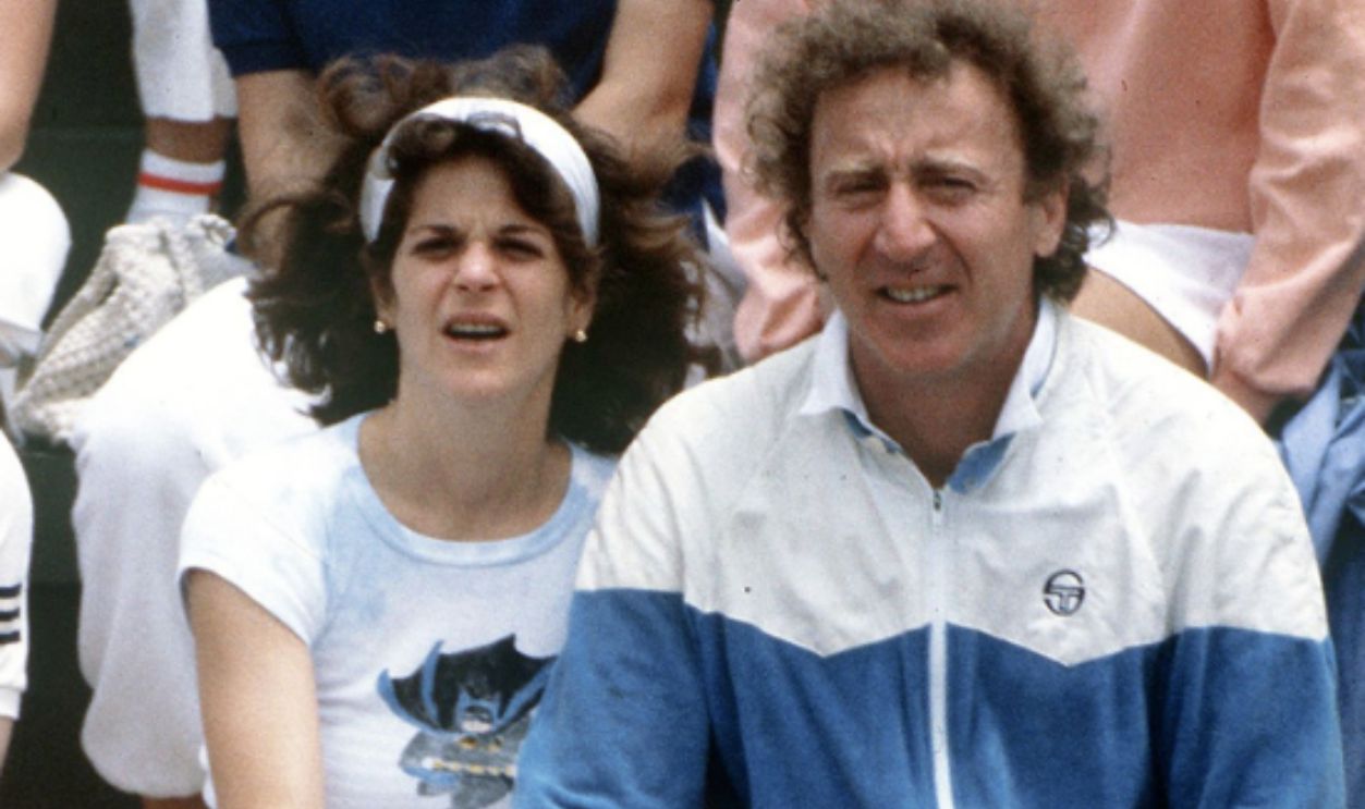 Actor Gene Wilder and his wife, actress and comedian Gilda Radner (1946 - 1989), circa 1987.