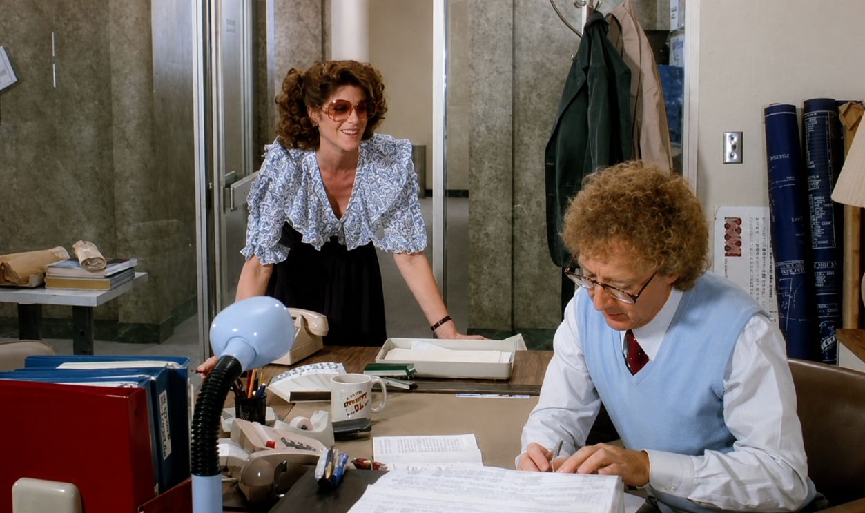 Screenshot from The Woman in Red (1984) 