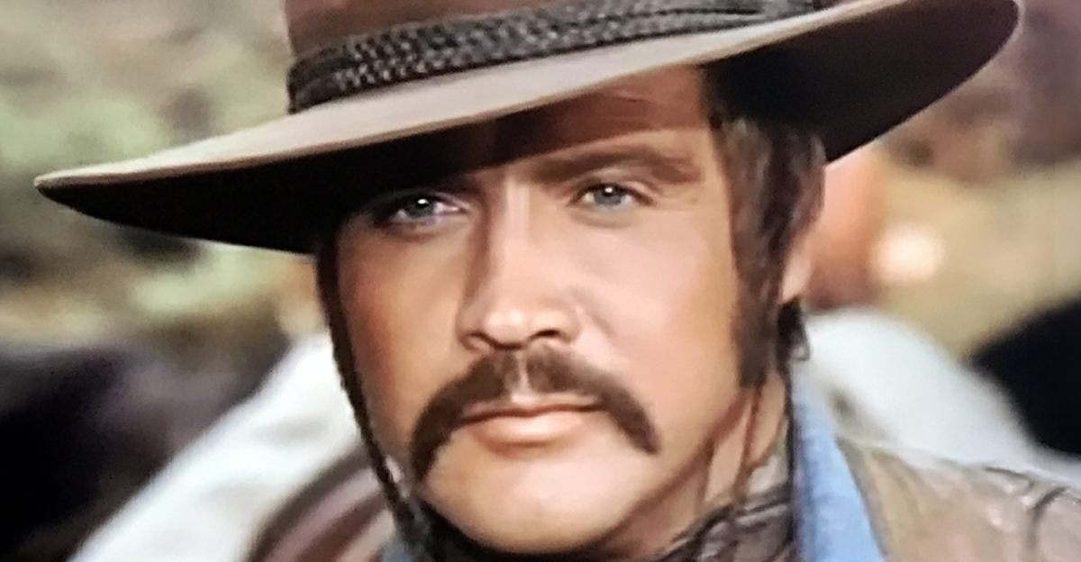 Screenshot of actor Lee Majors as Roy Tate in The Men From Shiloh (1971)