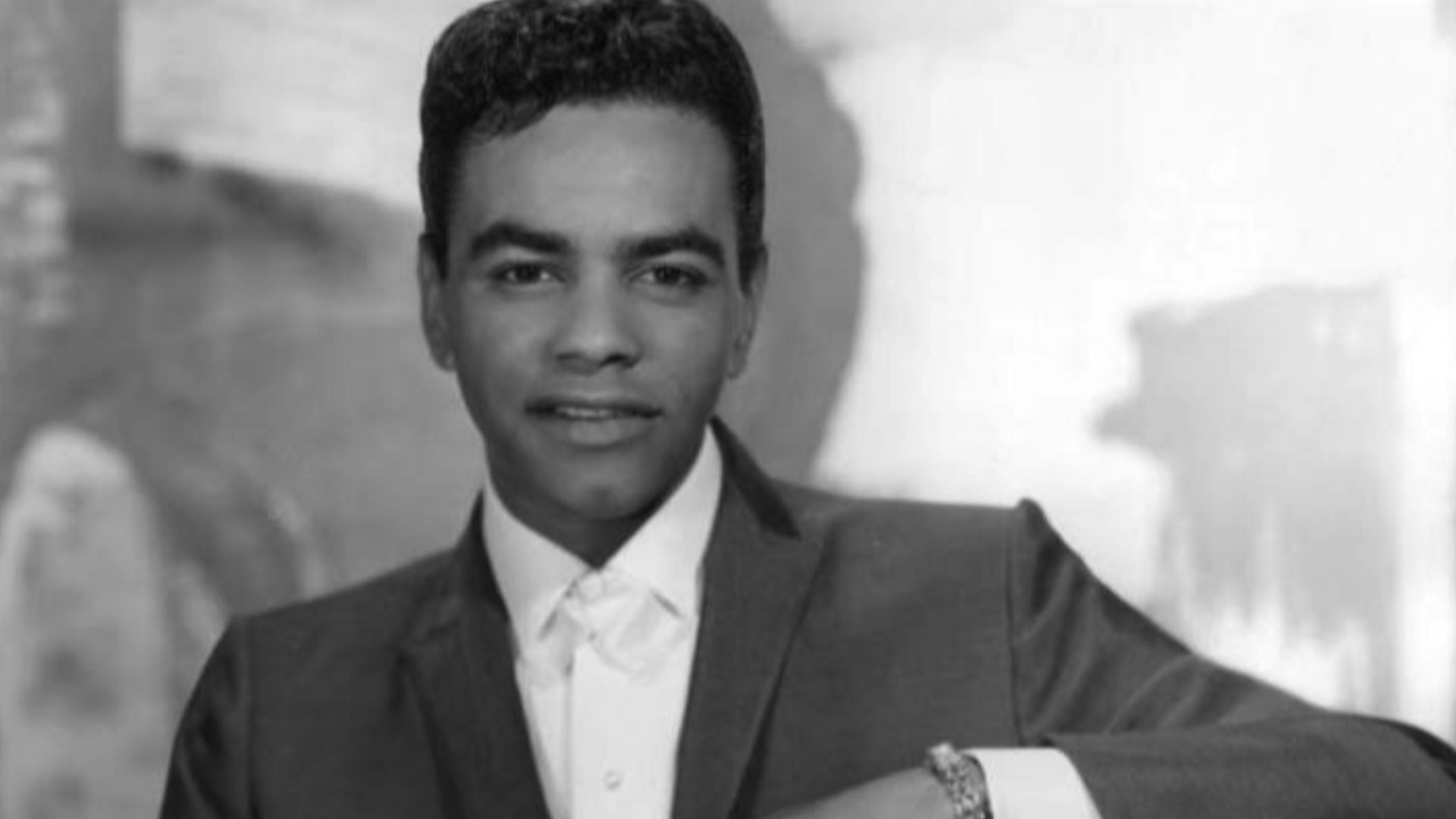 Publicity photo of singer Johnny Mathis.