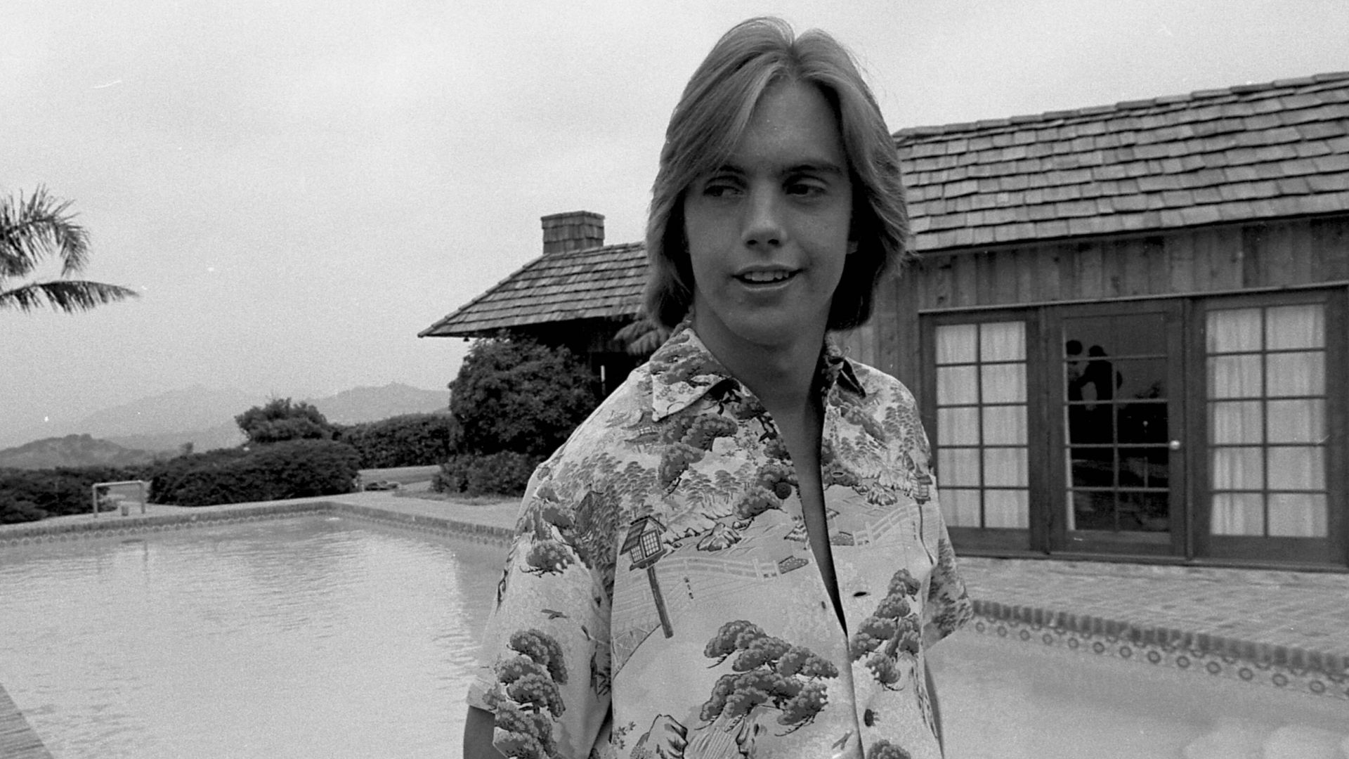 Shaun Cassidy, TV and rock performer, stands in front of his aerie, once the roost of Fleetwood Mac