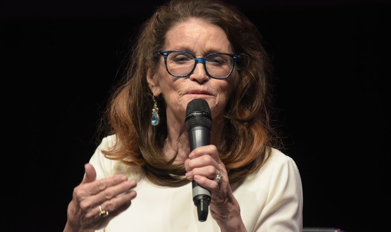 Bonn, Germany. 20th Oct 2017. Margot Kidder (1948-2018), canadian actress, talking about her experiences during a panel at Fear Con, a horror fan convention