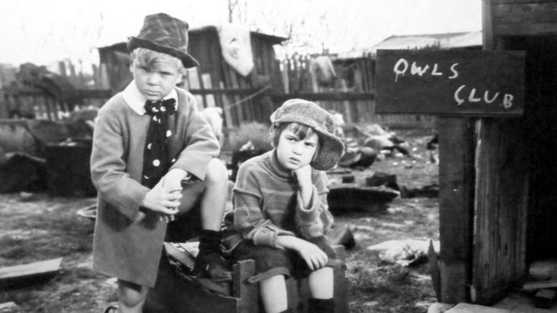 Photo of Jackie Cooper as Skippy and Robert Coogan as Sooky from the American comedy film Skippy (1931).  The characters originated as a Percy Crosby comic strip.