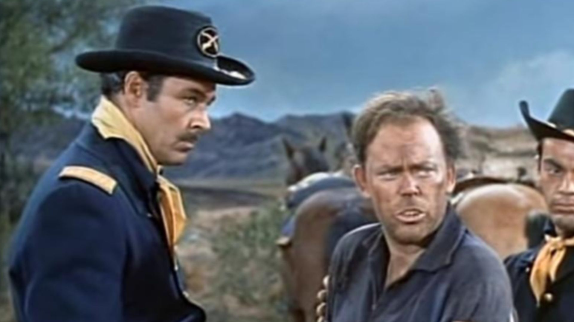 Chris Alcaide, James Parnell and Sherwood Price in Bonanza in the episode Escape to Ponderosa (March 5, 1960)