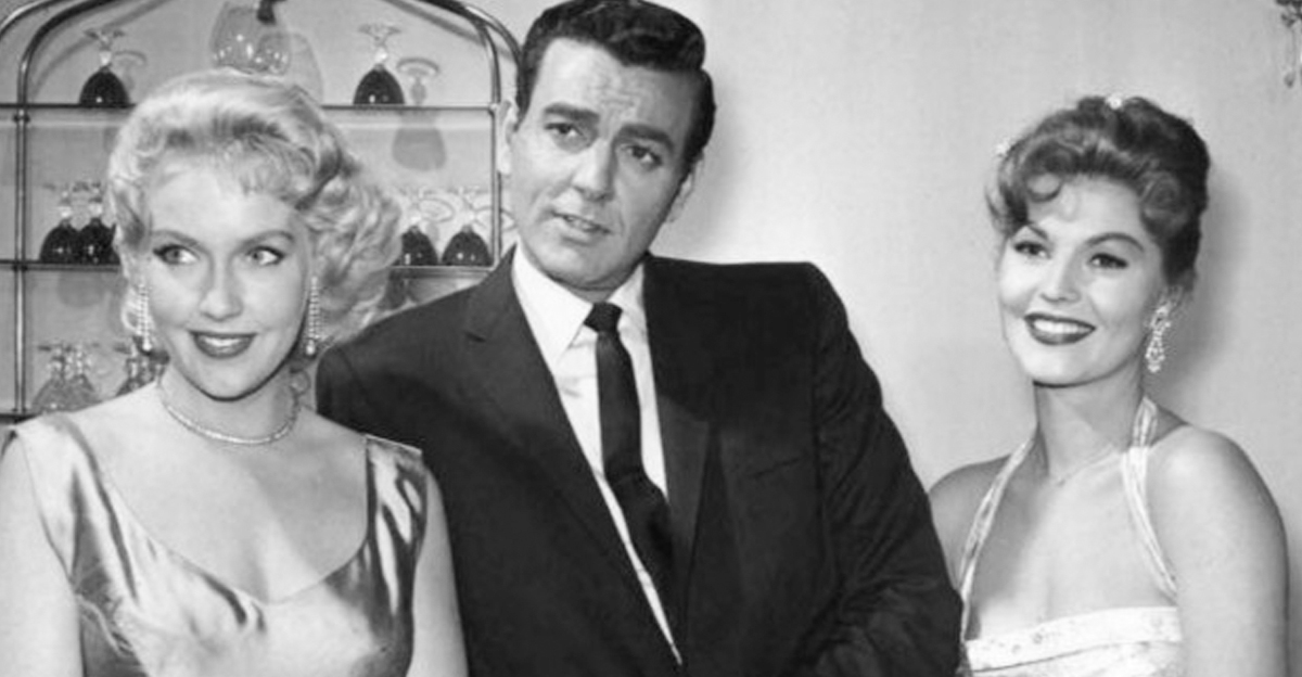 Leigh Snow, Mike Connors, and Leigh Snow