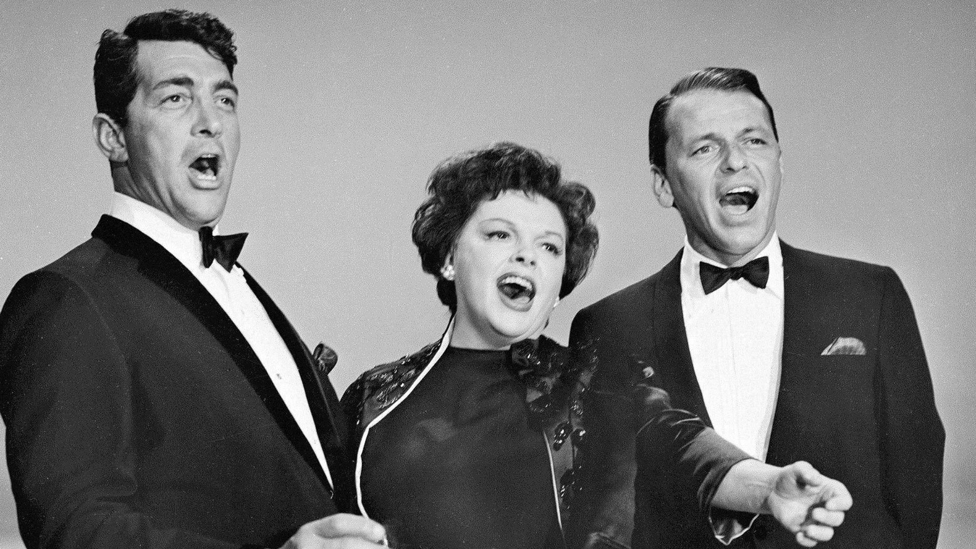 Photo of Dean Martin, Judy Garland and Frank Sinatra performing on The Judy Garland Show in 1962. This was a stand-alone special originally broadcast Feb. 25, 1962. It was not an episode of Garland's subsequent 1963-64 TV series.