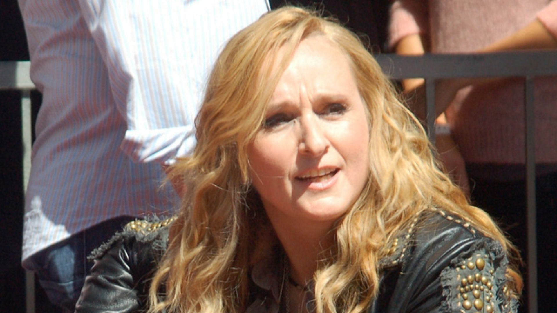 Melissa Etheridge at a ceremony to receive a star on the Hollywood Walk of Fame.