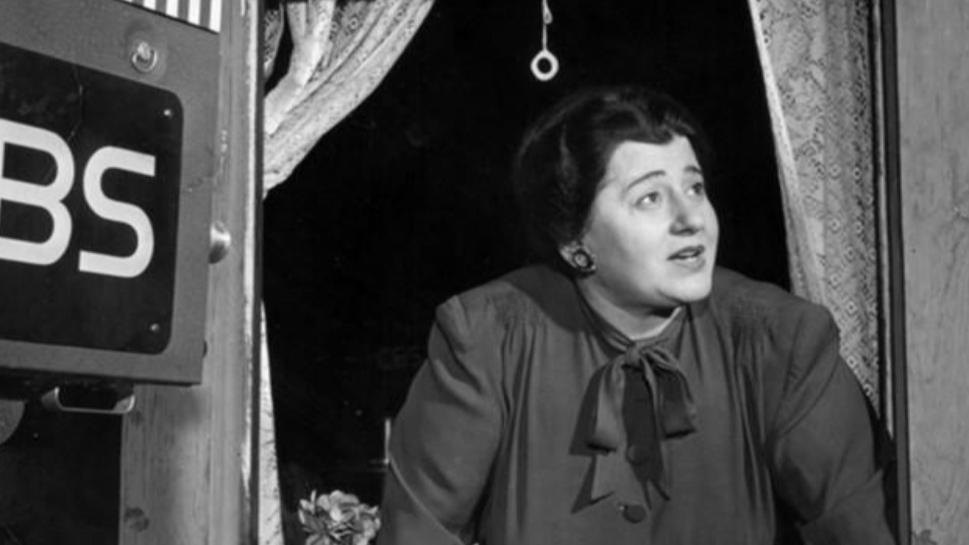 Publicity photo of Gertrude Berg on the set of The Goldbergs television show.