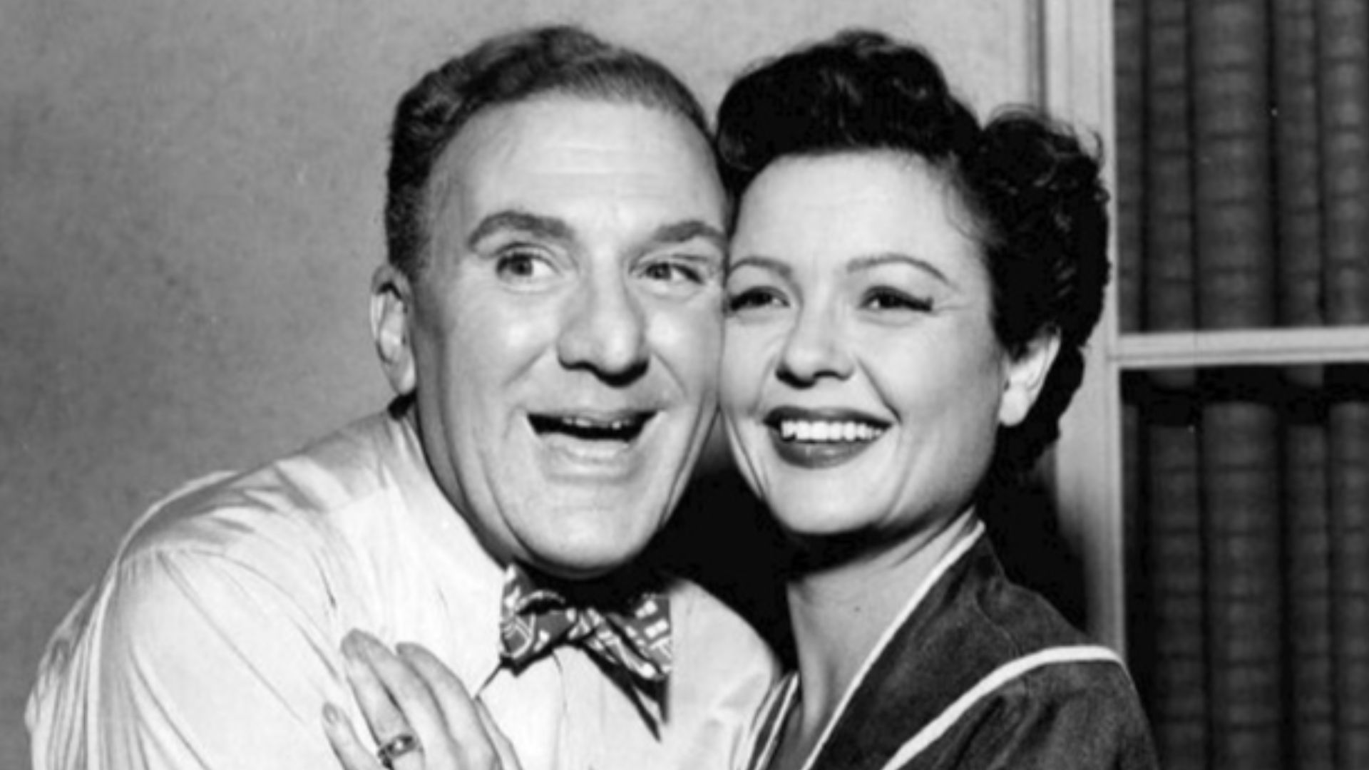 Photo of William Bendix as Chester Riley and Marjorie Reynolds as his wife, Peg, from the television program The Life of Riley.