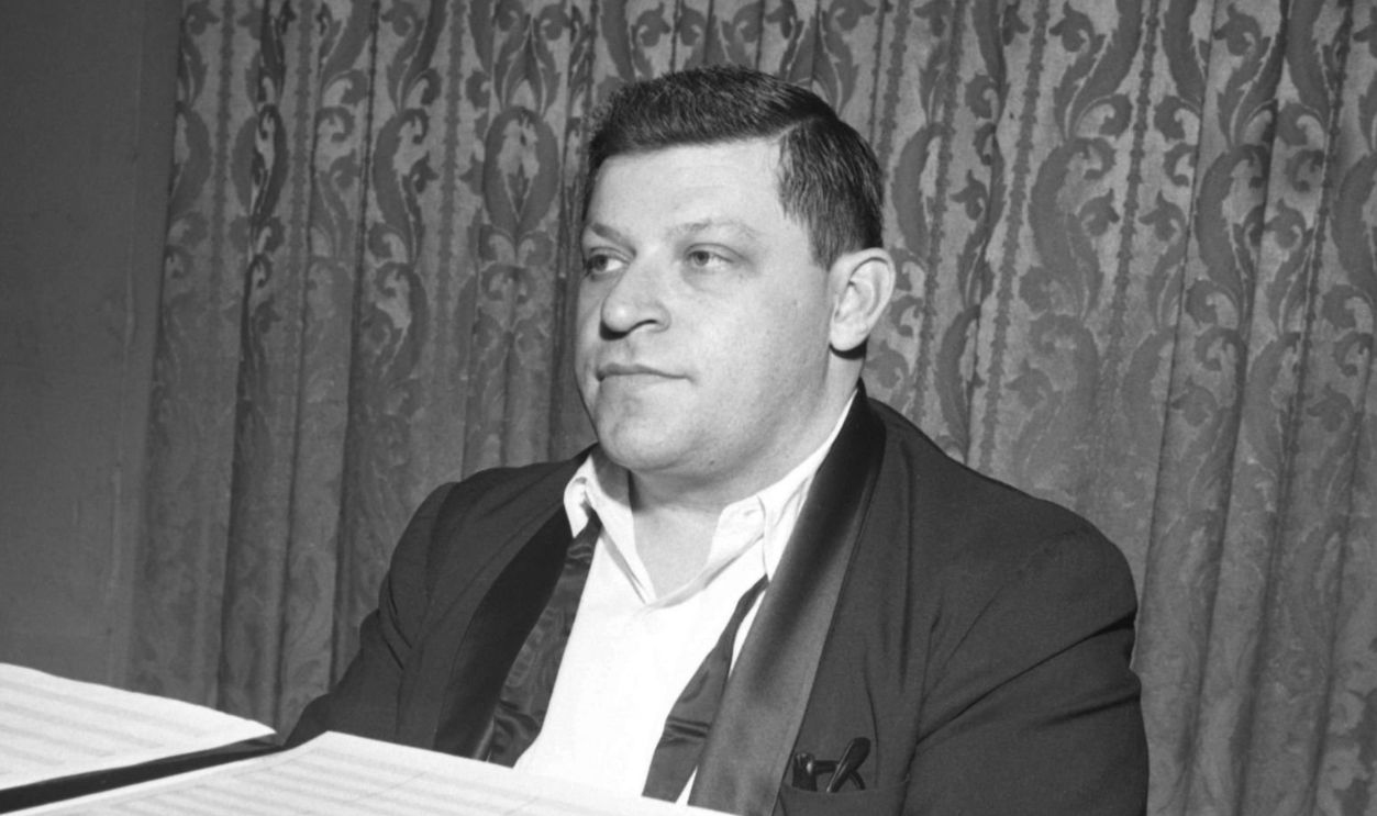 Pianist Stan Free during the recording of the album 