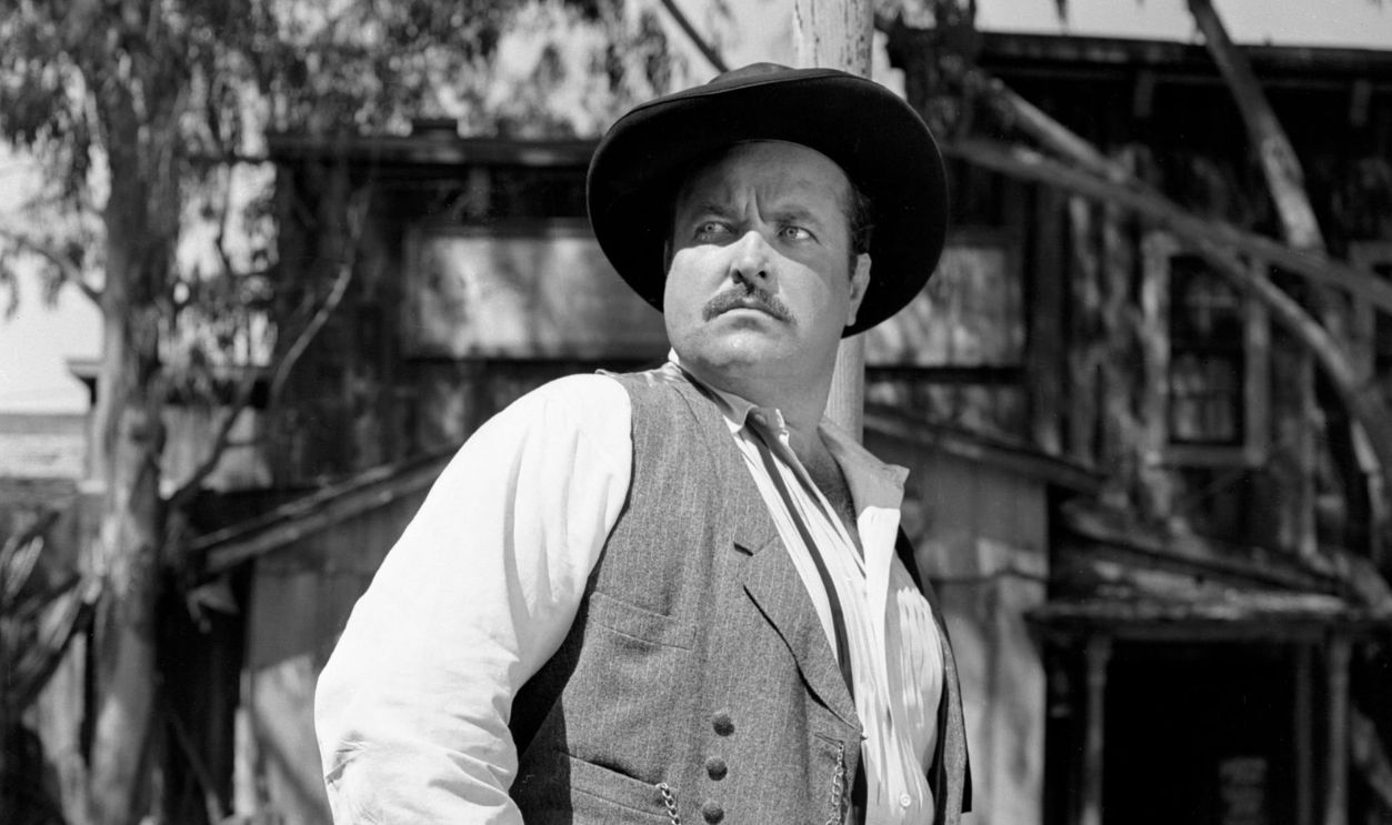 LOS ANGELES - FEBRUARY 1: CBS Radio program Gunsmoke featuring William Conrad (as Marshall Dillon). Image dated February 1, 1955. Los Angeles, CA. 