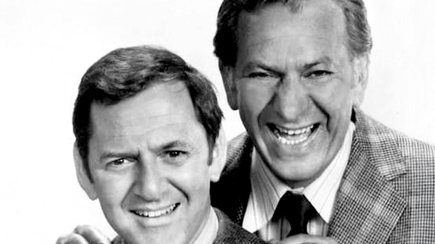Publicity photo of Tony Randall and Jack Klugman from the television program The Odd Couple.