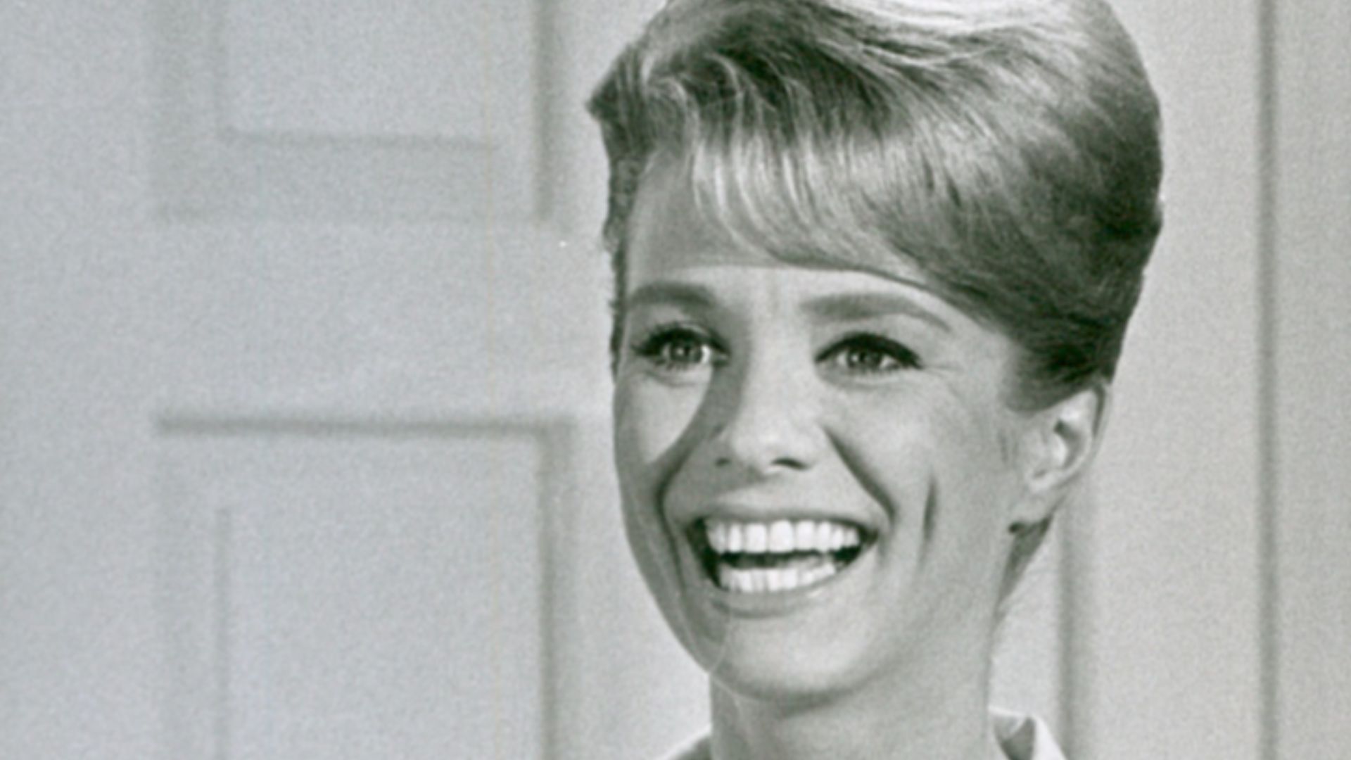 Photo of Inger Stevens from the premiere of the television program The Farmer's Daughter.