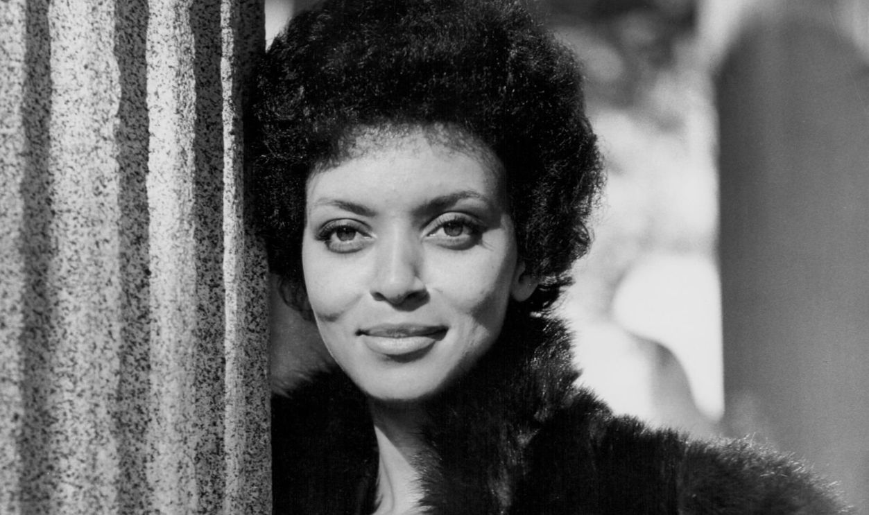 Promotional shot of actress Vonetta McGee, as she appears in the movie 'Shaft in Africa', 1973.