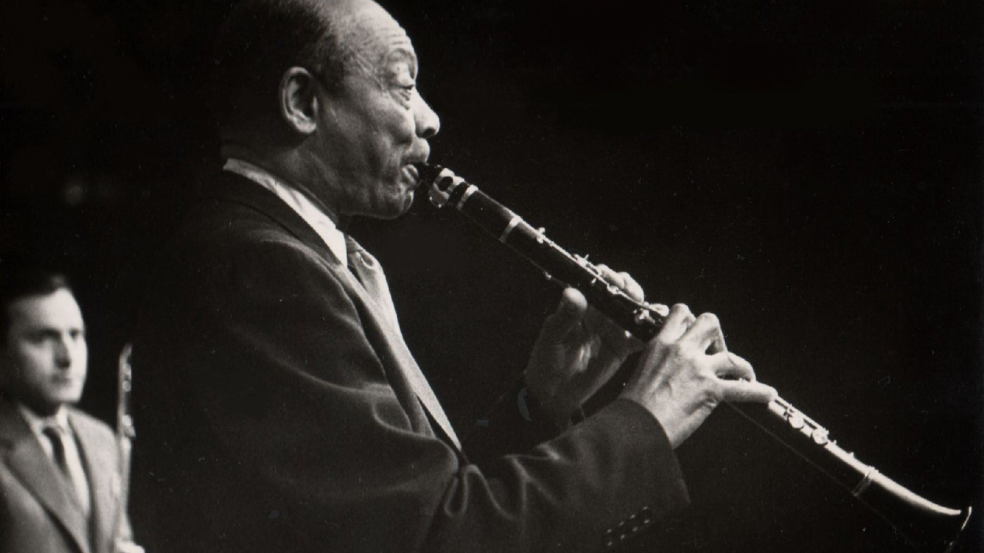 Edmond Hall, with music band